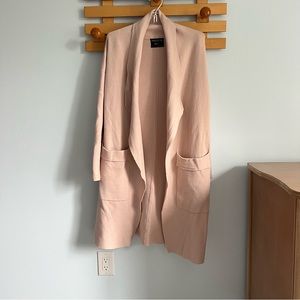 Twelfth Love Open Duster Cardigan - Light Pink